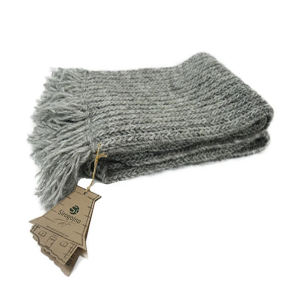 WOMEN'S SCARF GRAY - WOOL II Sirogojno-1