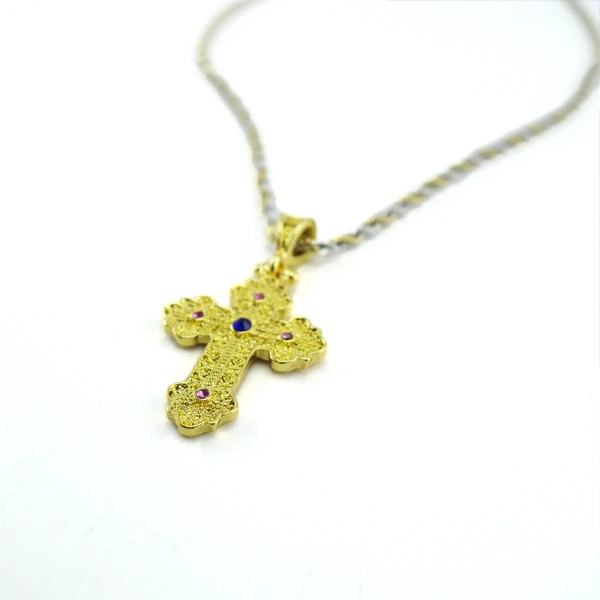 Chain With Cross With Zircons-1