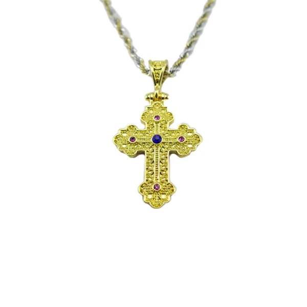 Chain With Cross With Zircons-2