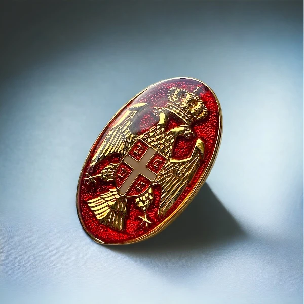 METAL BADGE- NEW BLAZON OF SERBIA-1