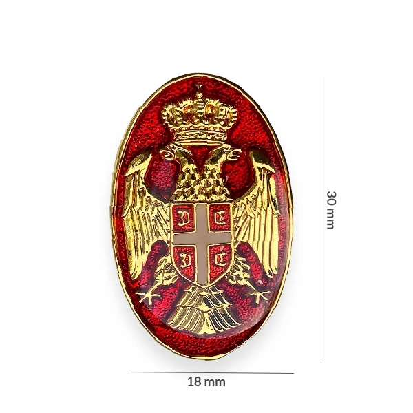 METAL BADGE- NEW BLAZON OF SERBIA-2