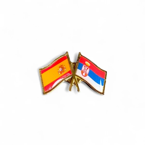 FLAG BADGE SERBIA-SPAIN-1