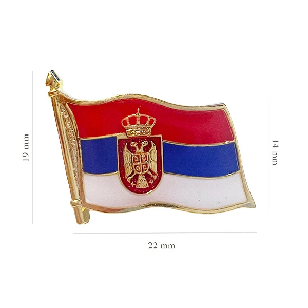 BADGE - FLAG OF SERBIA-2