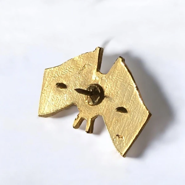 SERBIA - AUSTRIA FLAG BADGE-2