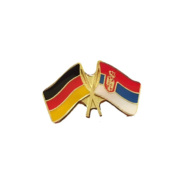 SERBIA - GERMANY FLAG BADGE-1