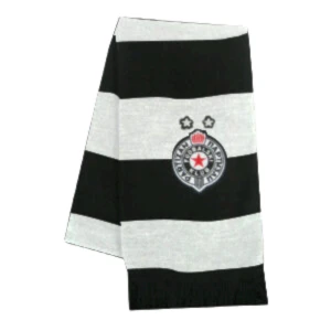 BAR-SCARF PARTIZAN - BLACK WHITE