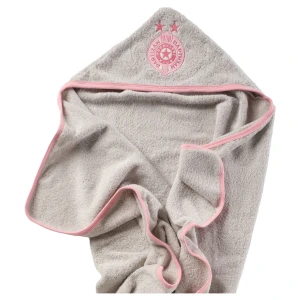 BABY TOWEL WITH HOOD PARTIZAN - PINK