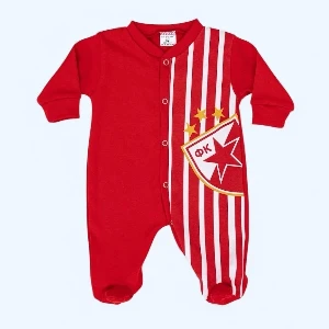 Baby Romper Red Star - long sleeve