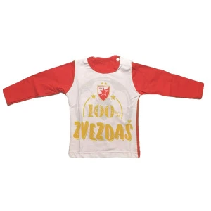 BABY SHIRT LONG SLEEVE - STAR / ZVEZDAS 100%