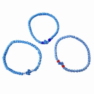 Plava brojanica sa providnim perlama | SERBIANSHOP.COM