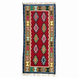 New model hand-woven kilim 100x50 SerbianShop wool