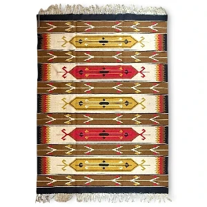 Large handmade Serbian Kilim rug 200x150 cm wool geometric tapestry