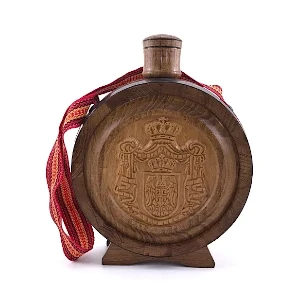 Tradicionalna srpska cutura 0.7l drvo i staklo rucni rad