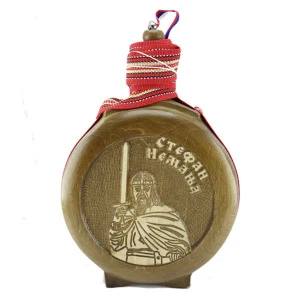 WOODEN FLASK 0.7l, STEFAN NEMANJA