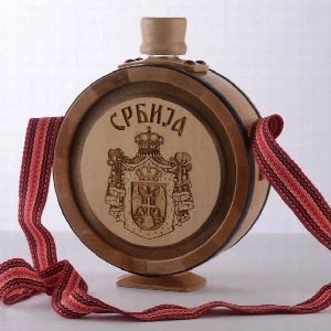 ČUTURA ZA RAKIJU GRB SRBIJE 0.7L