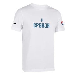 Decija Nike majica Srbija cirilica EuroBasket 2025 bela