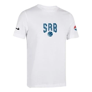 Decija Nike majica Srbija lopta EuroBasket 2025 bela