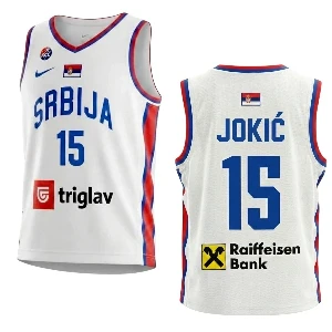 Dečiji beli dres Jokić 15 Srbija