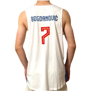 KIDS SERBIA BASKETBALL JERSEY BOGDANOVIC 7 2025 – WHITE