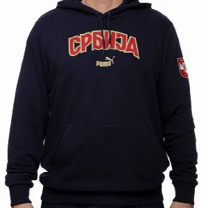 Official navy Serbia football hoodie EURO 2024 Puma SerbianShop
