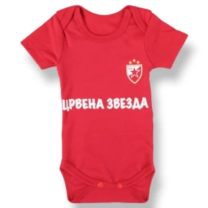 FC RED STAR BABY BODY SHORT SLEEVE RED