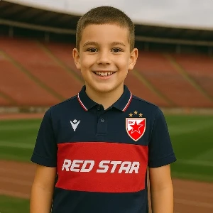 FC RED STAR T-SHIRT RED STAR NAVY BLUE, junior