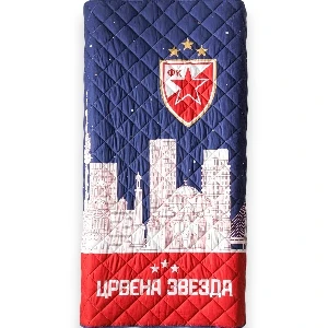 FK Crvena zvezda pokrivac znamenitosti Beograda crveno beli serbianshop