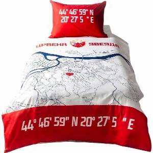FC CRVENA ZVEZDA BEDDING CITY MAP