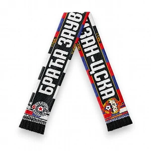 Partizan Belgrade Scarf | Soccer Fan Scarf | Premium Acrylic Knit, Red