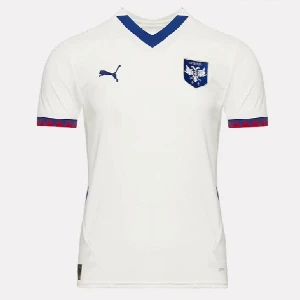 SERBIAN REPRESENTATIVE FOOTBALL JERSEY, EURO 2024 - WHITE, PUMA
