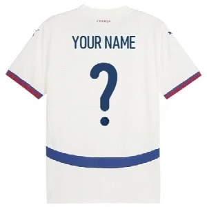 Beli dres fudbalske reprezentacije Srbije EURO 2024 sa stampom imena i broja serbianshop