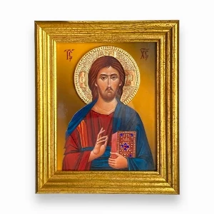 Orthodox Christ Pantocrator icon 15x12 cm SerbianShop
