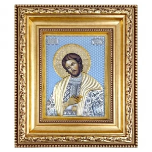 Saint Alexander Nevsky Icon 24k Gold Gilded 42x36cm - Александр Невский - Alexander Newski - Serbian Orthodox Icon