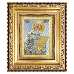Saint Arsenius Sremac 24k Gold Icon 42x36cm - Sfântul Arsenie - Sveti Arsenije - Orthodox Icon - SerbianShop