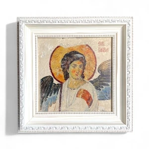 ICON ON STONE - WHITE ANGEL, FRESCO OF THE WHITE ANGEL