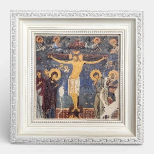 Icon on stone - Crucifixion of Christ 30x30 cm