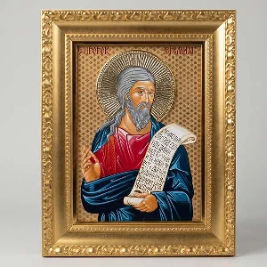 St. Jeremiah the Prophet luxury Orthodox icon gold finish - ( 41 x 33 cm)
