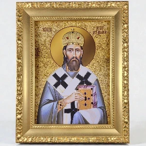 Orthodox Icon of Saint Peter of Cetinje 41x33 cm with 24k gold plating
