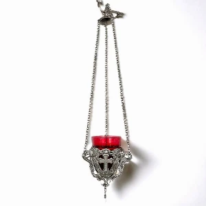 Pendant lamp - silver patina