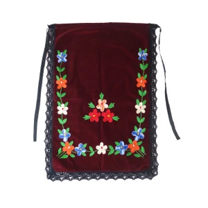 Tradicionalna srpska kecelja za folklor rucni rad bordo