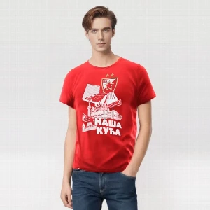 BC RED STAR T-SHIRT OUR HOME RED