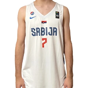 Serbia Basketball Jersey Bogdanovic 7 white