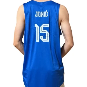 Serbia Basketball Jersey Jokic 15 blue