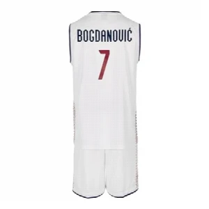 Official Serbia basketball kit jersey and shorts Bogdanovic 7 white SerbianShop