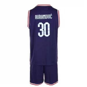 BASKETBALL KIT JERSEY AND SHORTS OF SERBIA OI 2024 AVRAMOVIC 30