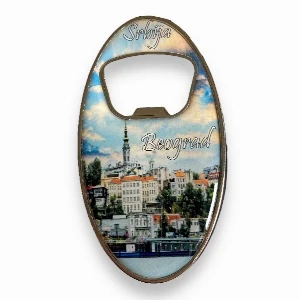 MAGNETIC METAL BOTTLE OPENER WITH 3D STICKER