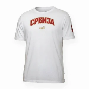 SERBIAN FOOTBALL REPRESENTATION T-SHIRT, EURO 2024 - White, Puma