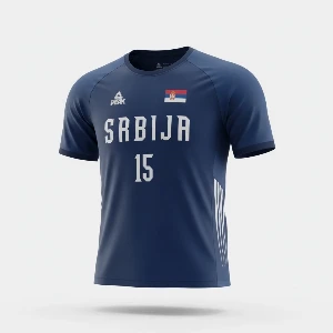 WARM-UP T-SHIRT OF THE BASKETBALL REPRESENTATION OF SERBIA - JOKIĆ 15