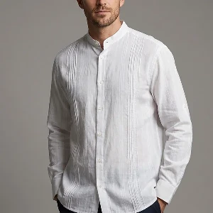 Men's ethnic shirt - white