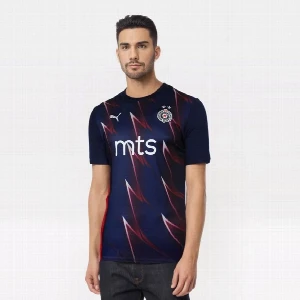 Oficijalni Gostujući Dres FK Partizan - Bordo-Plavi Klasik od Pume